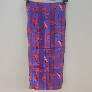 Purple and Red Patterned Swim Cover-Up